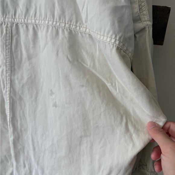 Anthropologie Daughters of the Liberation|Off White,Cream canvas utility Jacket• - Picture 12 of 12